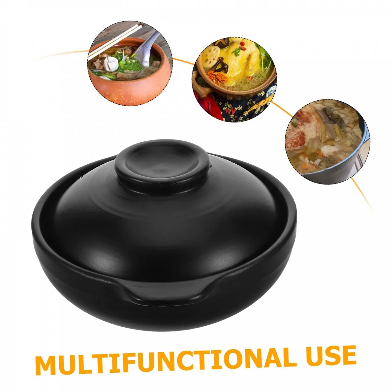 Глиняная кастрюля GLEAVI Chinese Ceramic Жаростойкая Суповая, фото №3