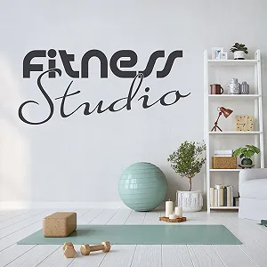 Наклейка на стену GRAZDesign 070 Мотивация для спортзала 91 x 40 см Черная - Фото 1