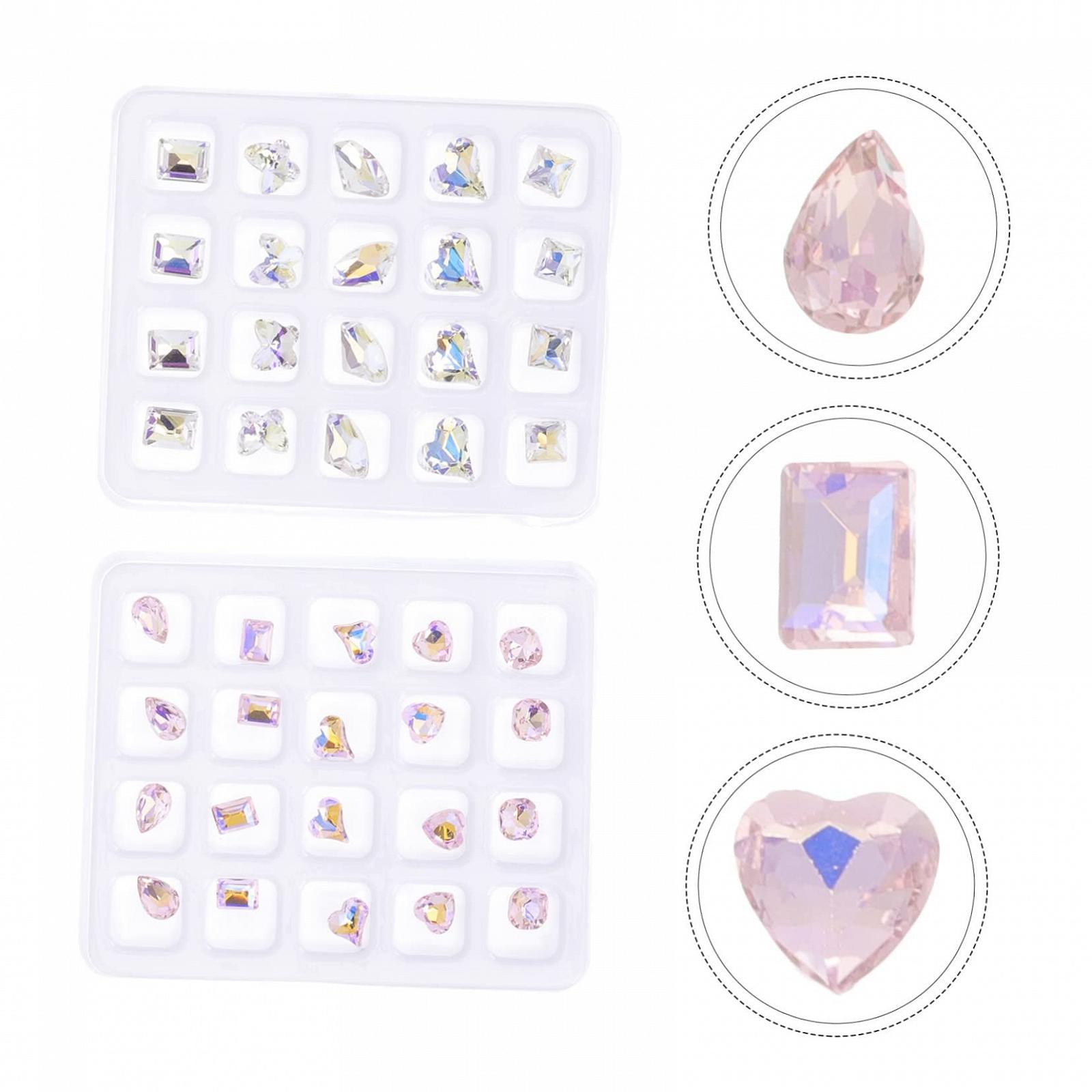 Стразы для ногтей Healeved, 160 шт, сердечки, украшения для ногтей, аксессуары для ногтей, стразы для ногтей, украшения для ногтей, орнаменты, подвески, украшения для ногтей, японские украшения, конусная дрель, пластик, фото №9