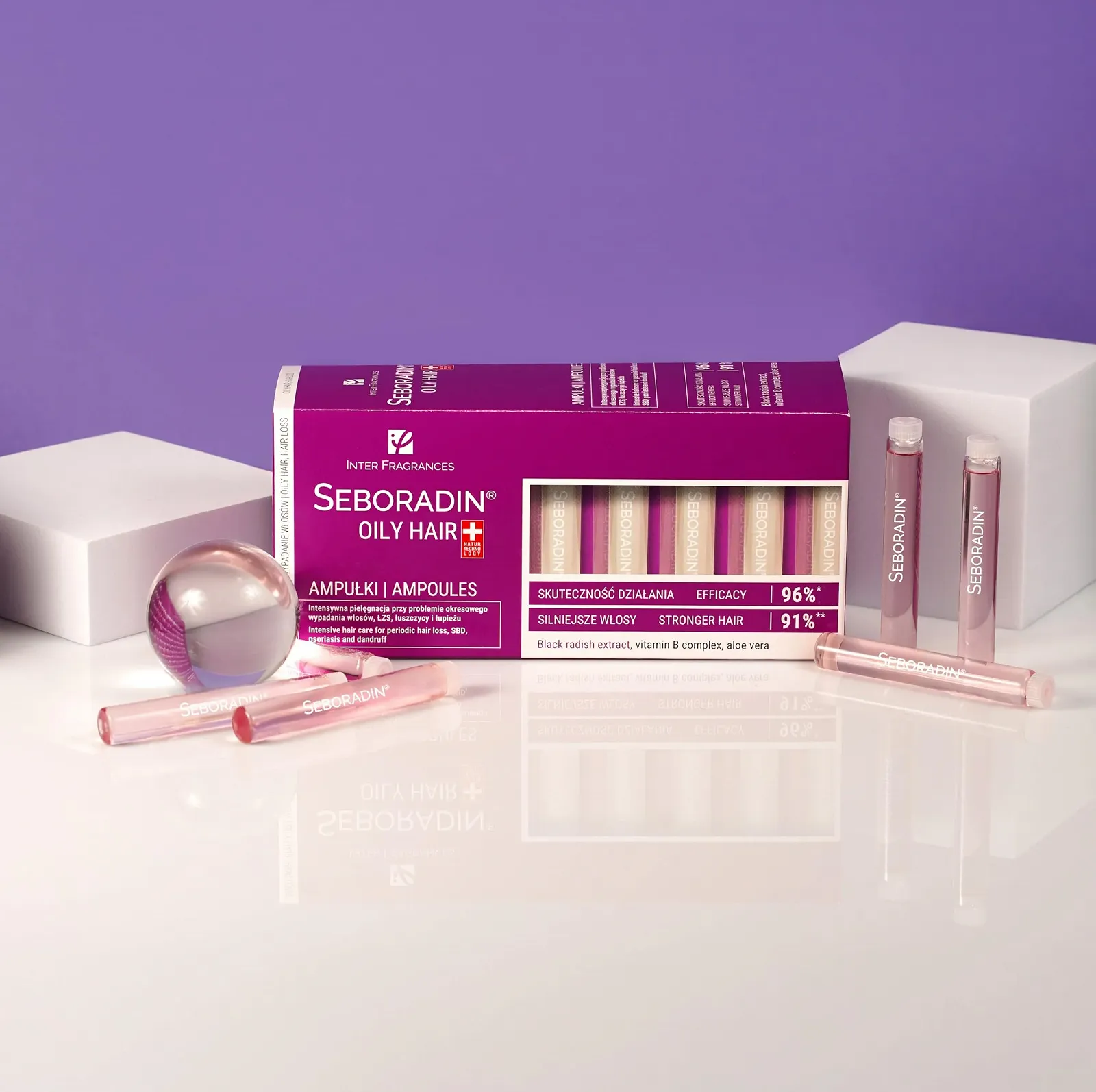 Ампули Seboradin для жирного волосся проти випадіння волосся при псоріазі та лупі, фото №9