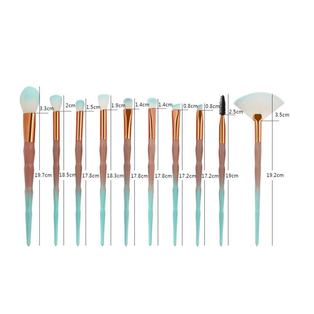 Набор кистей для макияжа Rosennie_Beauty Diamond, 20 шт, кисть для основы, бровей, подводки глаз, румян, косметический консилер, набор кистей для теней, косметические инструменты, фото №5