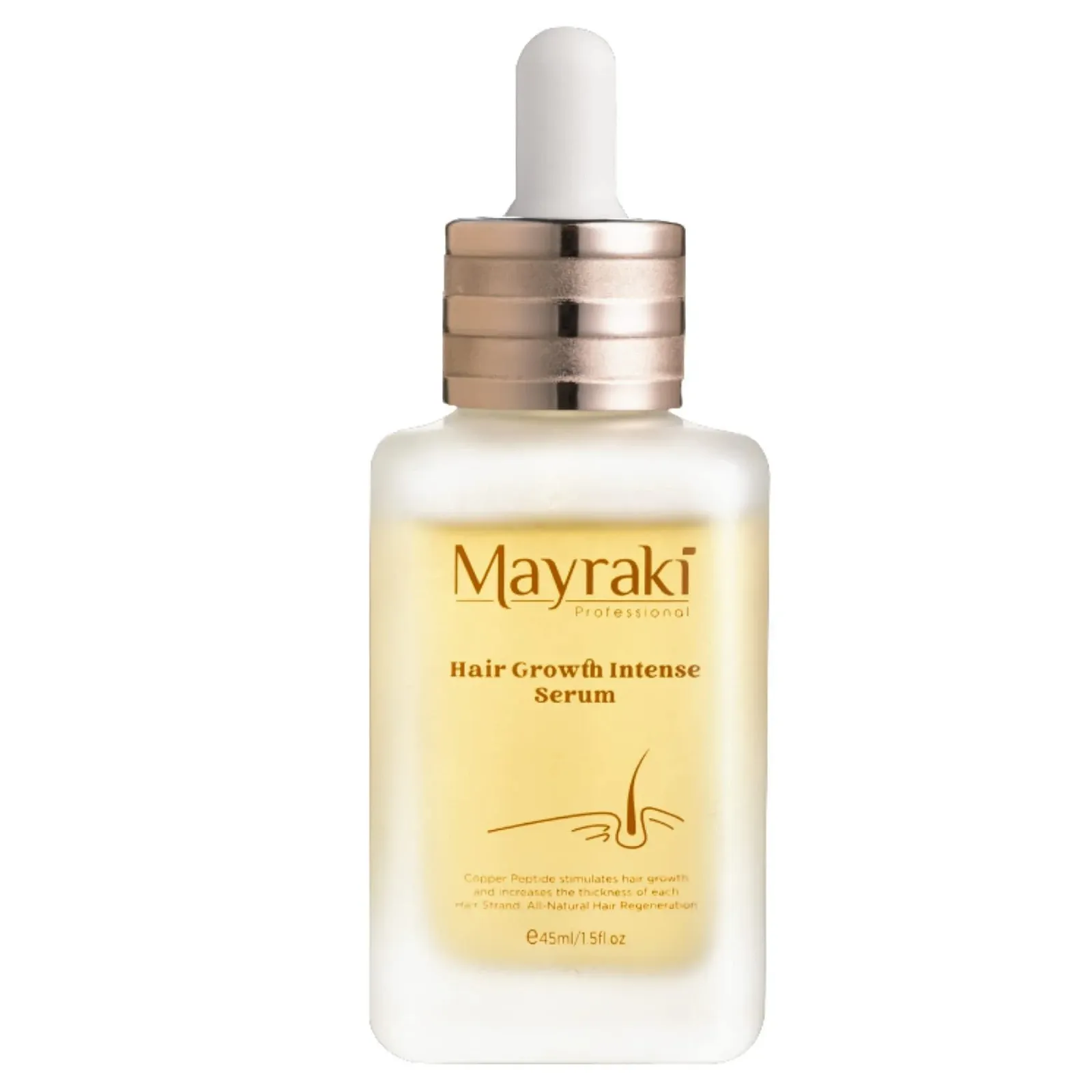 Інтенсивний засіб для волосся Mayraki Professional Mayraki з мідним пептидом Ghk-Cu Dht Blocker для густішого та міцнішого росту волосся 45 мл, фото №6
