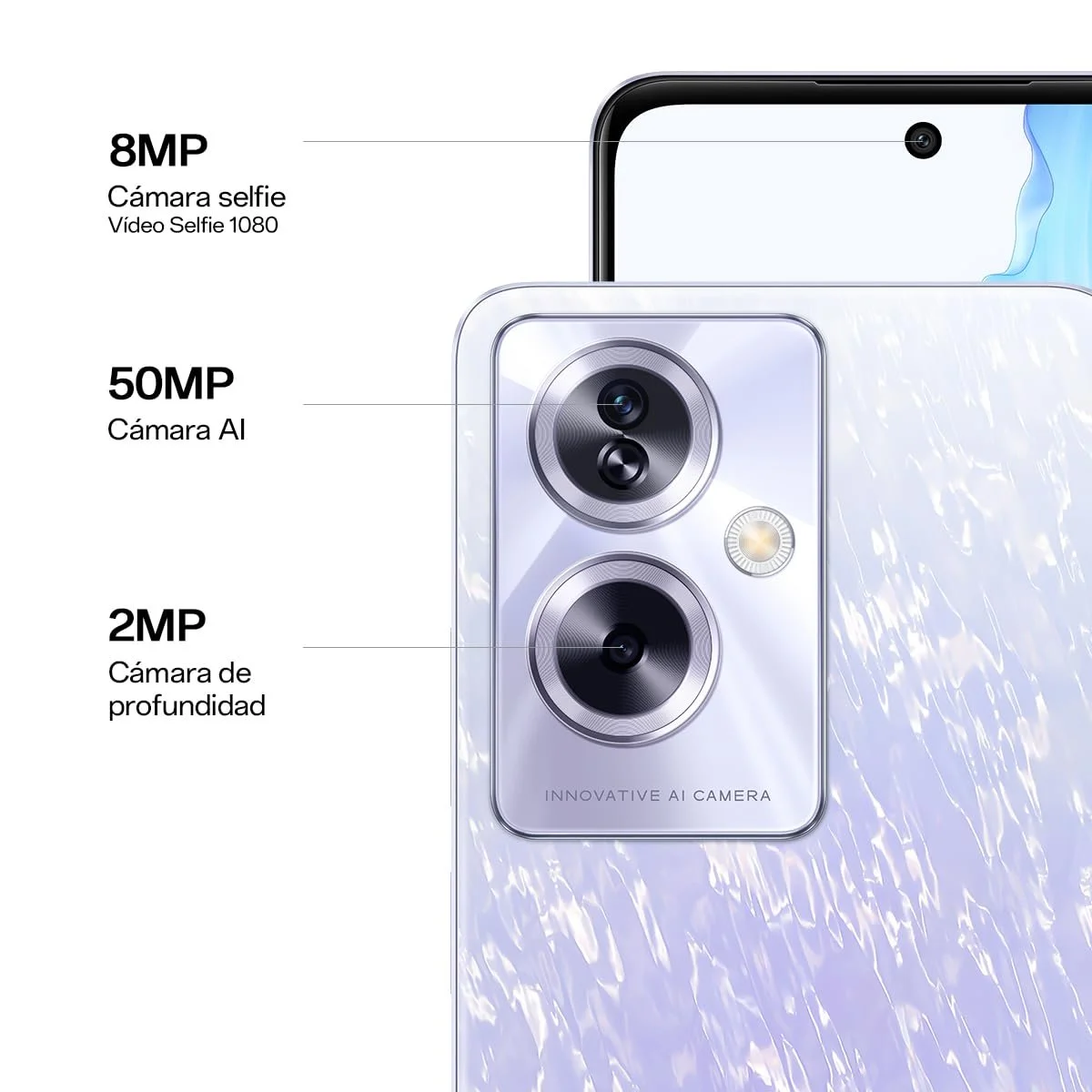 Смартфон oppo A79 5G 8/256 ГБ Dual SIM Mystery Black, фото №2