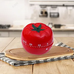 Таймер кухонный механический Sweet Tomatoes в форме томата 60 минут Красный synthetic.ua - Фото 1