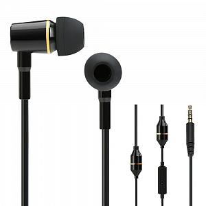 Навушники Docooler FC12 Stereo Music Audio 3.5 мм Anti Radiation Air Tube In-Ear з мікрофоном Чорний для смартфонів настільних комп'ютерів ноутбуків планшетів ПК synthetic.ua - Фото 1
