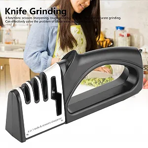 Точило для ножів 4-ступінчасте Побутове з фіксованим кутом Спортивне/Кухонне synthetic.ua - Фото 1