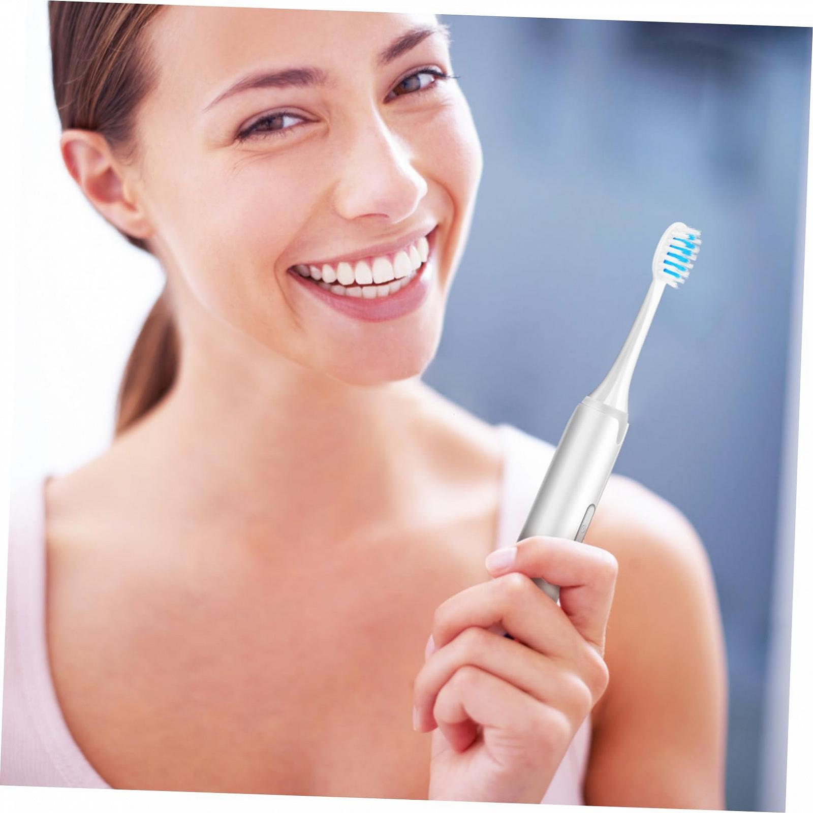 Електрична зубна щітка Beaupretty Soft ABS Біла, фото №6