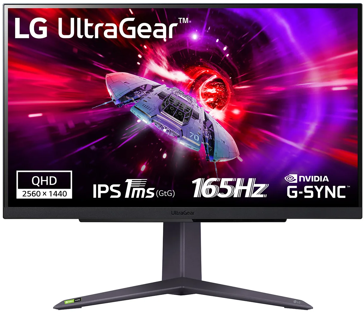 Монитор 27" LG UltraGear 27GR75Q-B Quad HD IPS 165 Гц Черный, фото №1