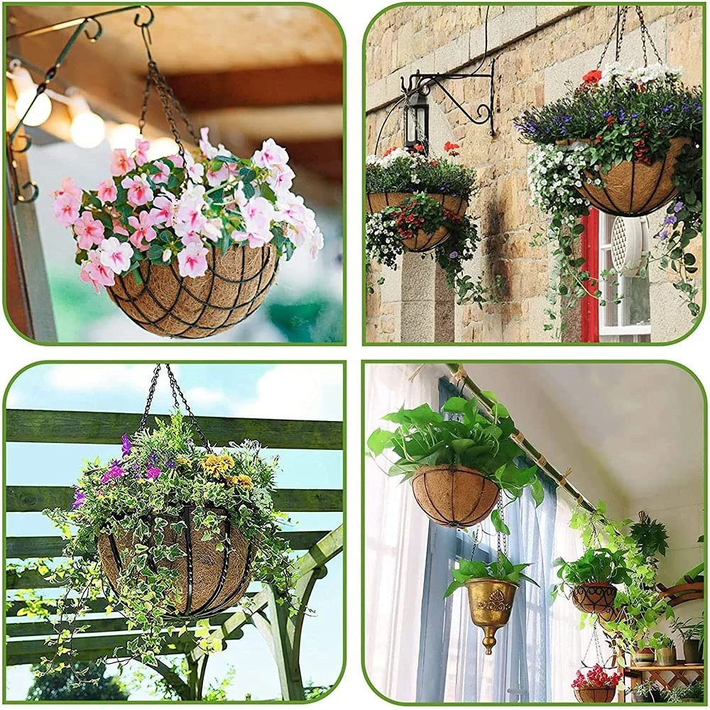 Вкладыши для подвесной корзины 2 шт. 20 см Кокосовое волокно, фото №4 Вкладыши для подвесной корзины 2 шт. 20 см Кокосовое волокно, фото №4