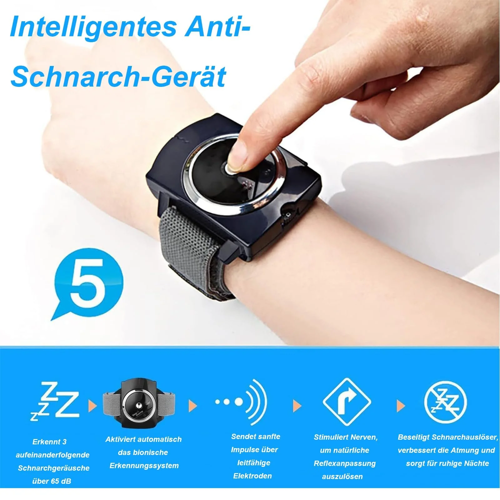 Браслет Guggys Sleep Connection проти хропіння, фото №4 Браслет Guggys Sleep Connection проти хропіння, фото №4