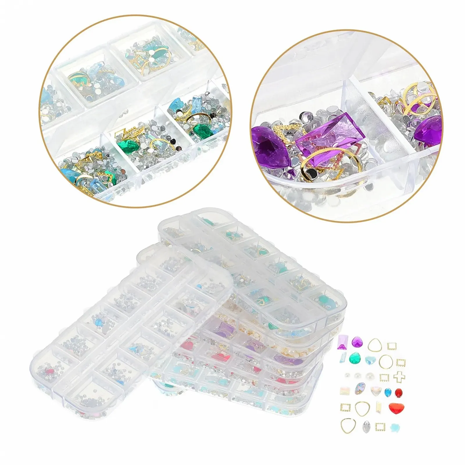 Стразы для маникюра 12gitter DIY Аксессуары, Жемчуг, Смешанный стиль, Блестящие для женщин и девушек, фото №7