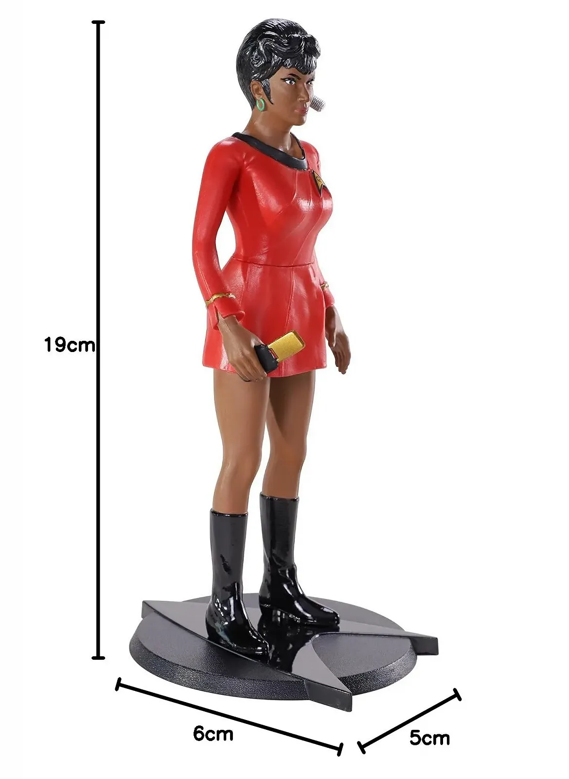 Фігурка згинальна Star Trek: The Original Series Bendyfigs Uhura Noble Toys, 19 см, з підставкою та міні-аксесуарами, фото №9