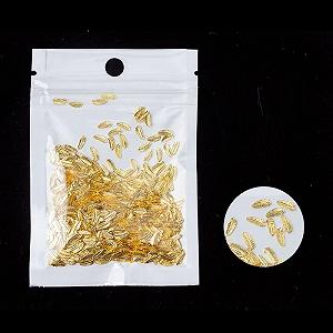 Підвіски для нігтів Прикраси для нігтів qbodp, золотисті, 1000 шт, 2,5 мм x 6 мм - Фото 1