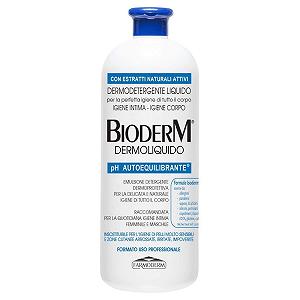 Очищающий гель для душа Bioderm Dermoliquido для чувствительной кожи и интимной гигиены, pH-сбалансированный, 1000 мл - Фото 1