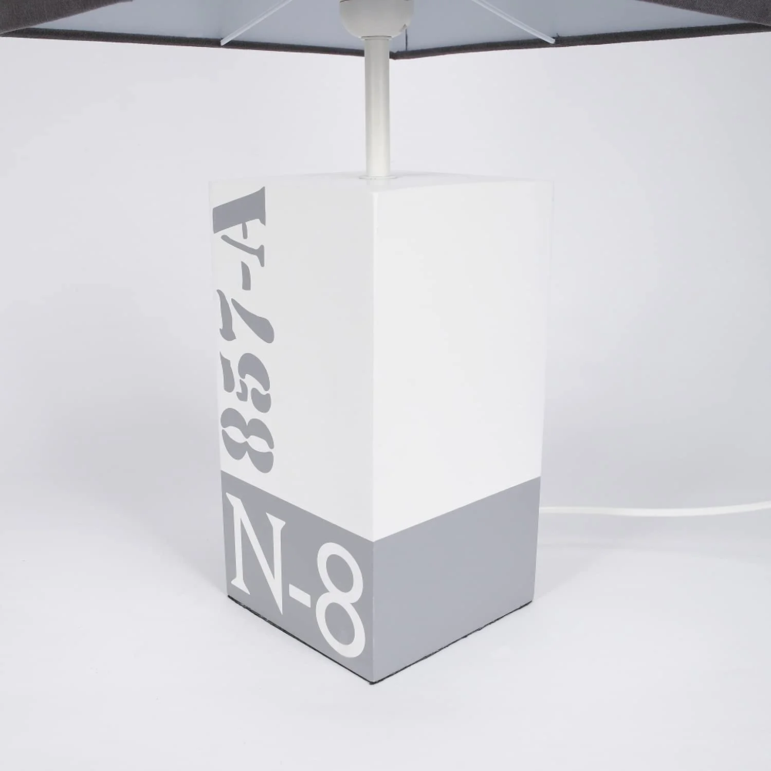 Настільна лампа Kelvin Beach E27 Дерево Тканина 230 В макс. 40 Вт Сучасна Сіро-коричнева, фото №4