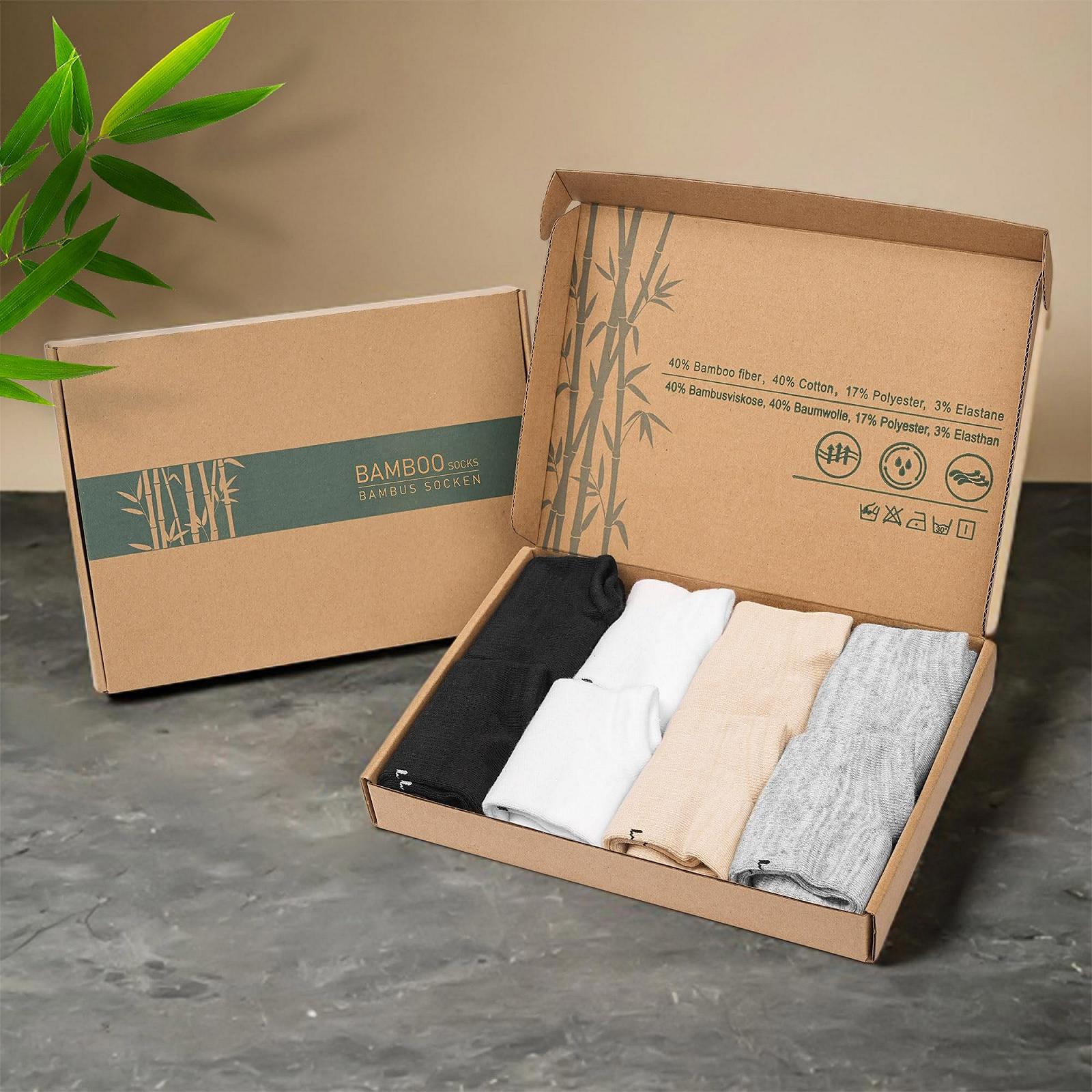 Спортивні шкарпетки Чоловічі Жіночі Бамбукові Шкарпетки-слідки 8 пар Дихаючі Спортивні Шкарпетки, фото №2