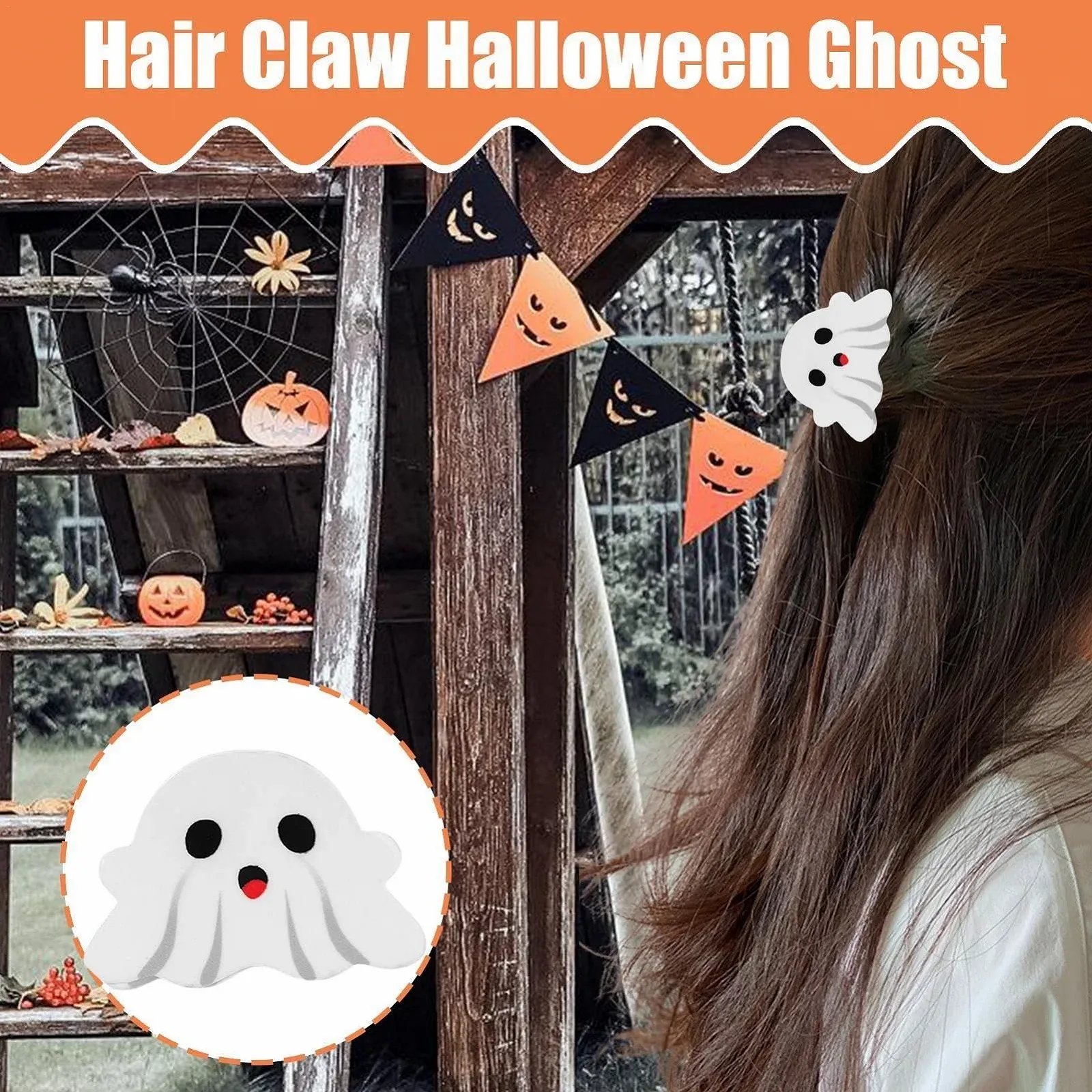 Заколки для волос Euyehn Привидение, Заколки-коготки, Женские заколки для волос на Хэллоуин Привидение - Заколки для волос, Аксессуары для укладки волос для формальных мероприятий, ванной комнаты, путешествий, работы, фото №3 Заколки для волос Euyehn Привидение, Заколки-коготки, Женские заколки для волос на Хэллоуин Привидение - Заколки для волос, Аксессуары для укладки волос для формальных мероприятий, ванной комнаты, путешествий, работы, фото №3
