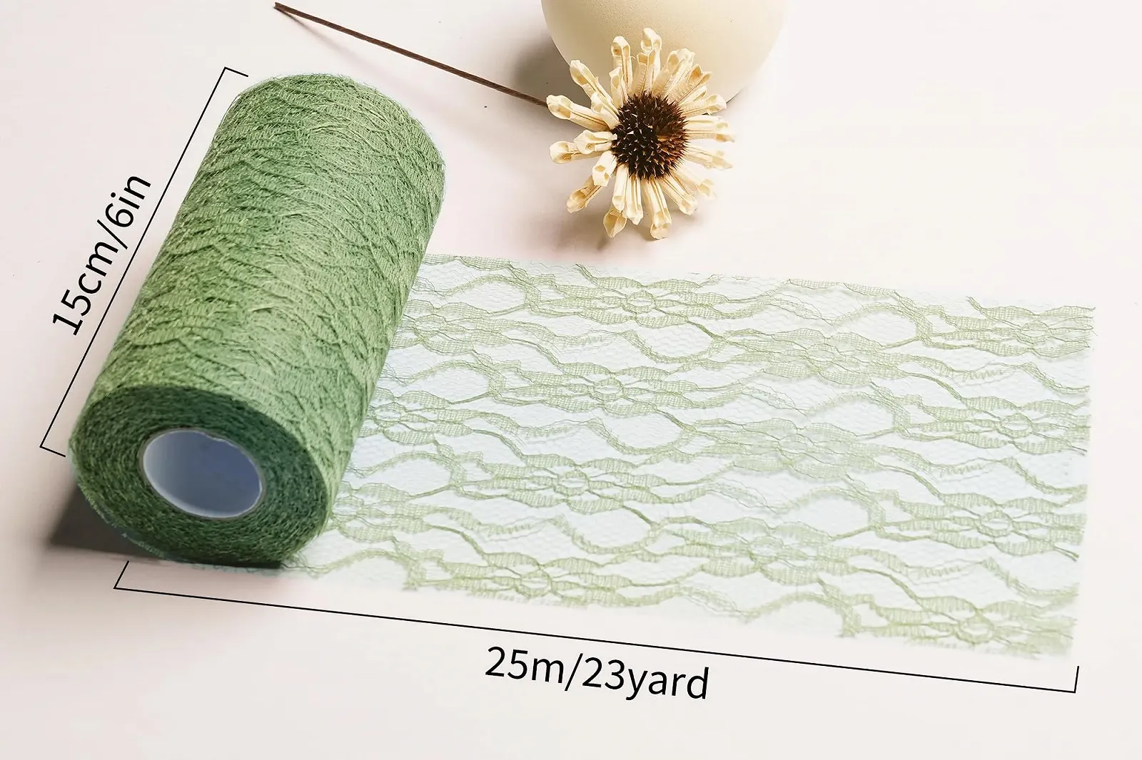 Ранер OSVINO Lace 15 см x 25 м Зелений, фото №5 Ранер OSVINO Lace 15 см x 25 м Зелений, фото №5