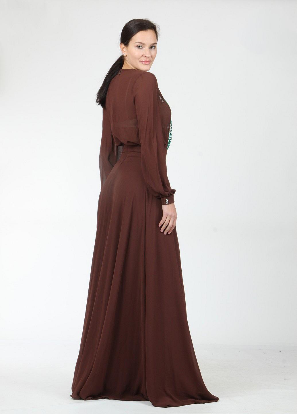 Платье Enna Levoni S Коричневый (ND-13224-Brown), фото №5