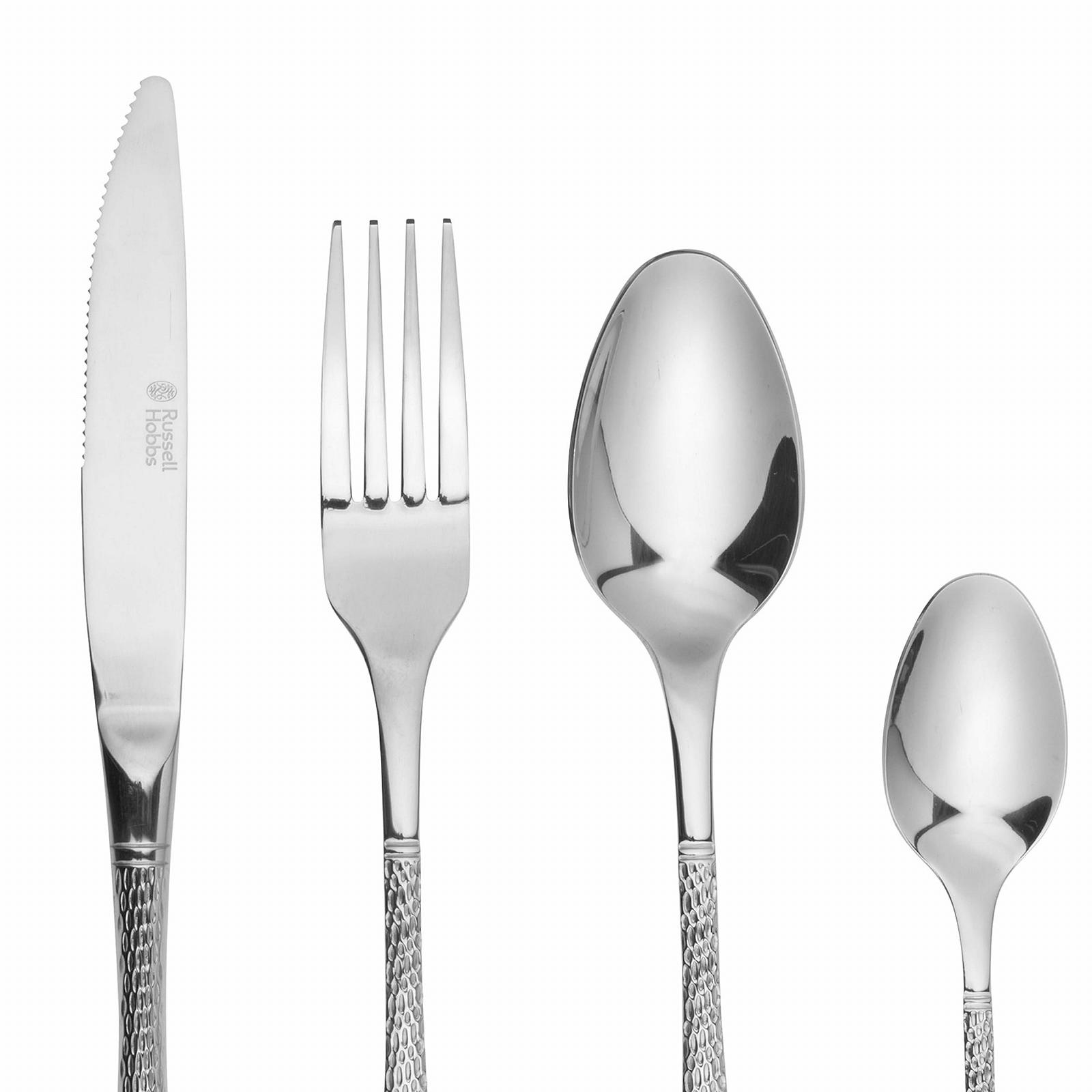 Набор столовых приборов Russell Hobbs Milan на 4 персоны, 16 предметов (нож, вилка, ложка), полированная поверхность, можно мыть в посудомоечной машине, нержавеющая сталь 18/10, фото №11 Набор столовых приборов Russell Hobbs Milan на 4 персоны, 16 предметов (нож, вилка, ложка), полированная поверхность, можно мыть в посудомоечной машине, нержавеющая сталь 18/10, фото №11