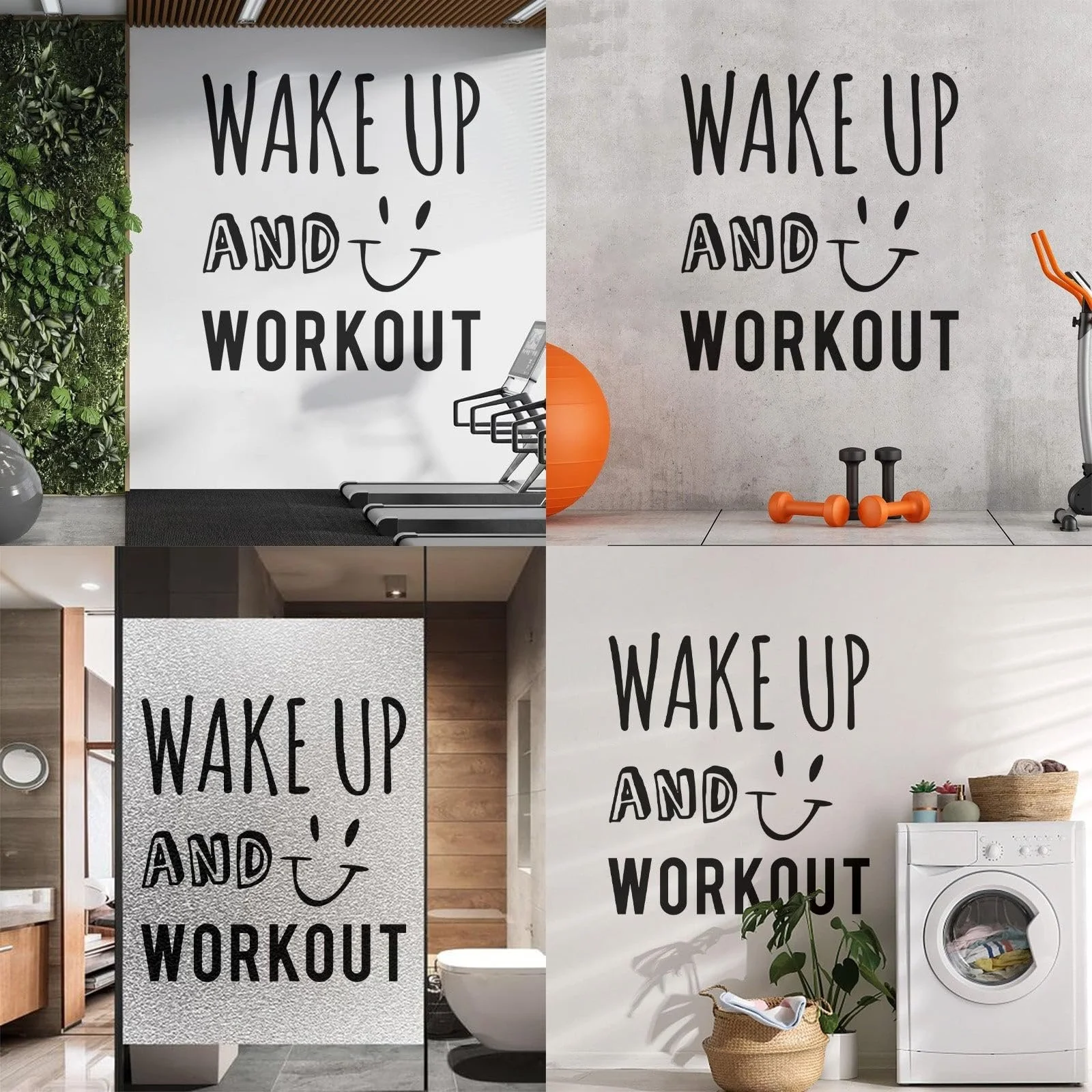 Наклейка на стену виниловая Sport Motivation Workout Fitness S 30x32 см, фото №4