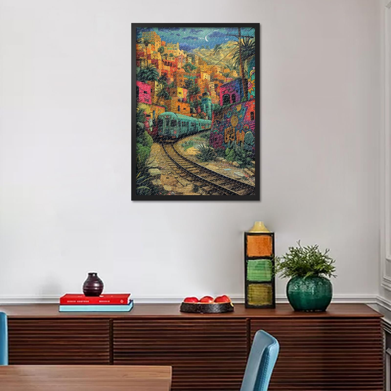 Пазл Fantasy City 1000 елементів 50 x 70 см Поїзд у нічному місті, фото №1