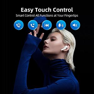 Навушники-перекладачі Bluetooth 5.4, 144 мови та акценти, сенсорне/зовнішнє відтворення/розмова synthetic.ua - Фото 1