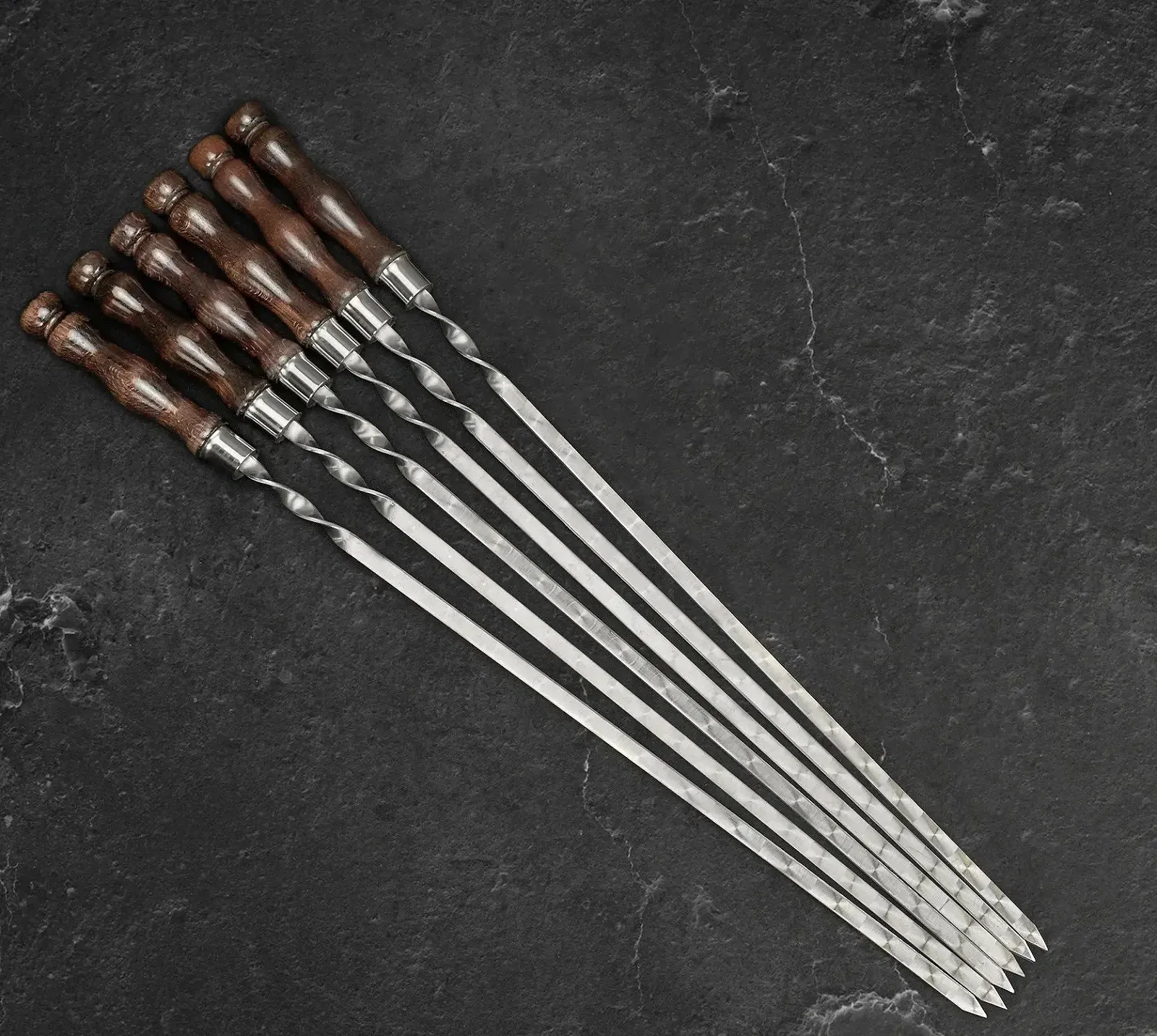 Набор шампуров "Асгард Lite", в кожаном кейсе, 6 предметов, фото №2