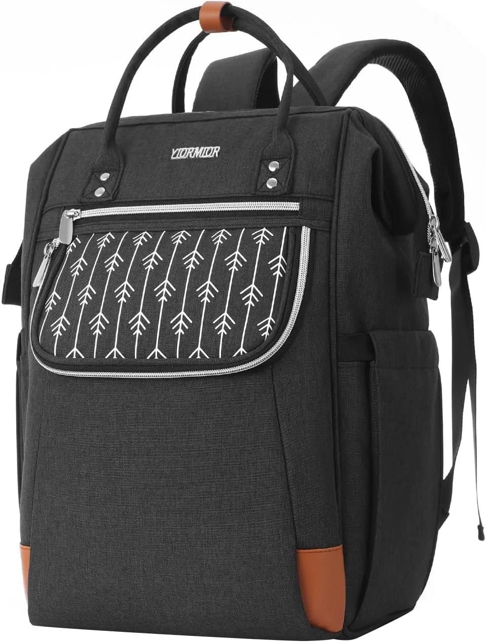 Рюкзак для ноутбука YIORMIOR 15.6 дюймів Modern Black, фото №1