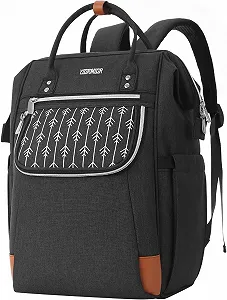Рюкзак для ноутбука YIORMIOR 15.6 дюймів Modern Black - Фото 1