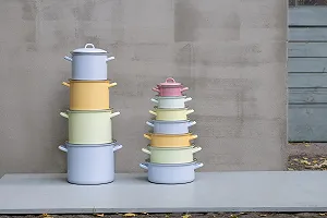 Кастрюля для запекания Riess Classic Edition Nature 0612-128 18 см 1.5 л Эмалированная Голубая synthetic.ua - Фото 1