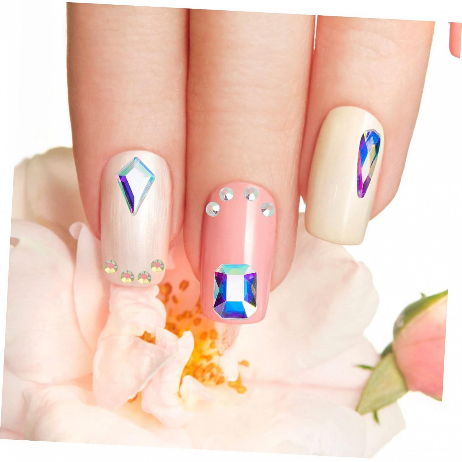 Стразы для ногтей FRCOLOR DIY, нерегулярные формы для украшения маникюра, фото №7