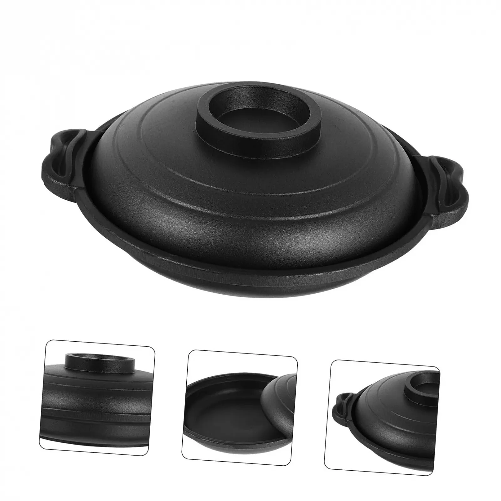 Кастрюля керамическая антипригарная с многослойным дном, быстрая теплопроводность, устойчивая к царапинам, фото №7