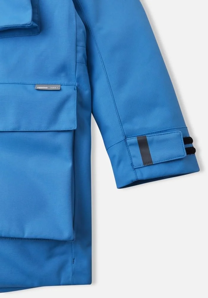 Зимняя детская куртка с капюшоном Reima Reimatec Luja (5100267B-6390) Водонепроницаемая Синяя Ветронепроницаемая с карманами Теплая Удобная, фото №3