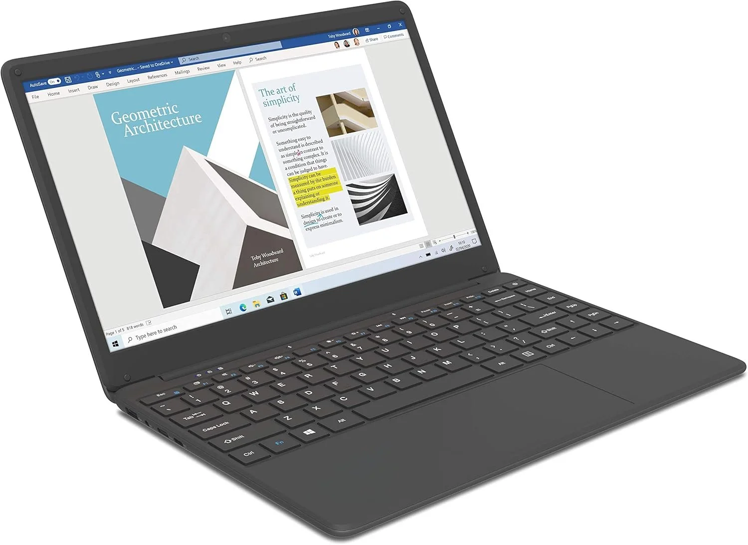 Ноутбук 14.1" GeoBook 240 Intel Pentium N4200 RAM 4GB eMMC 64GB Windows 10 (UKR), фото №3