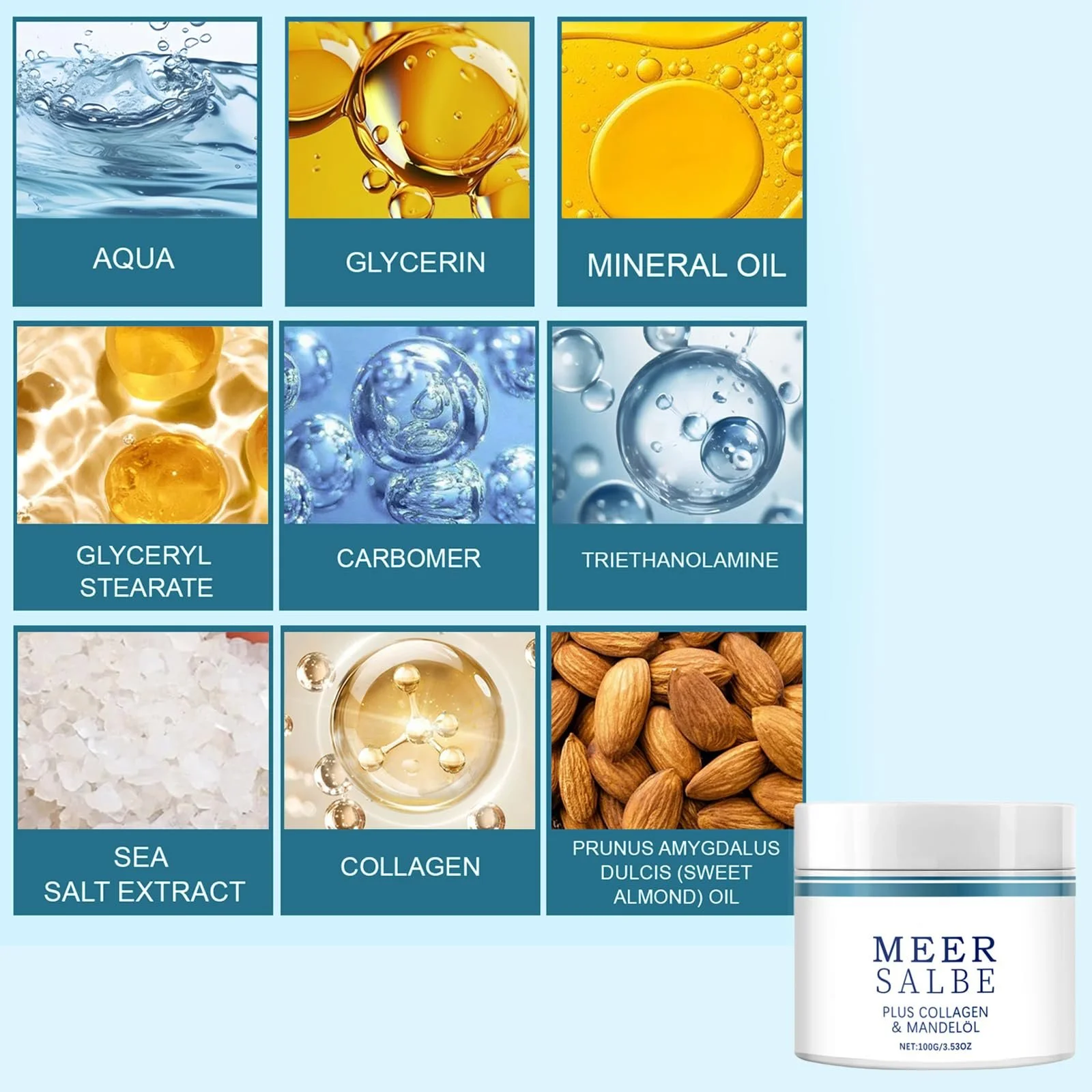 Мазь для нігтів Морська, 100 г, Зволожуюча Морська Мазь, фото №5