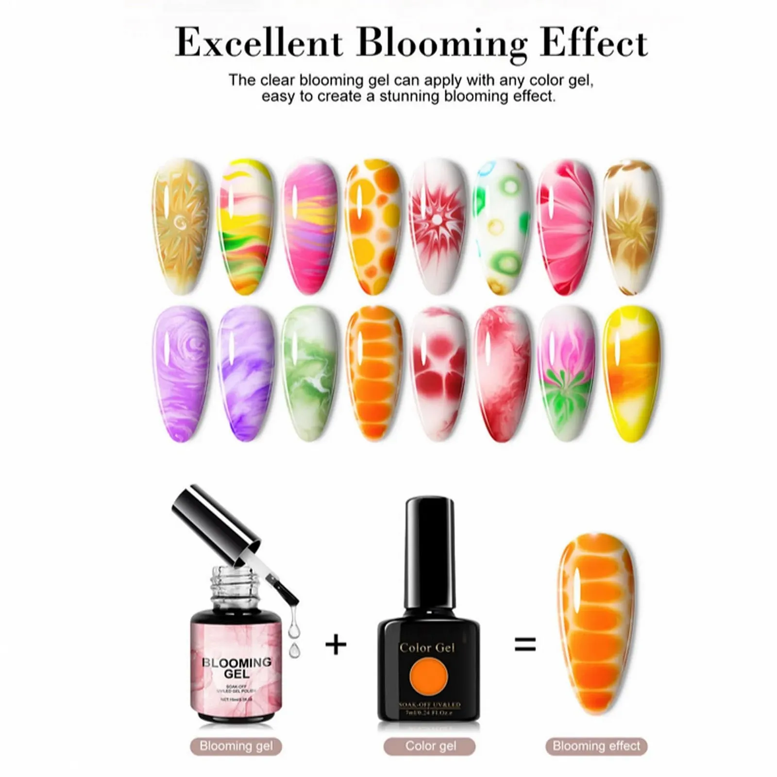 Гель-лак Гель в форме цветов Shine Finish Base Top Coat Blooming Gel, фото №4 Гель-лак Гель в форме цветов Shine Finish Base Top Coat Blooming Gel, фото №4