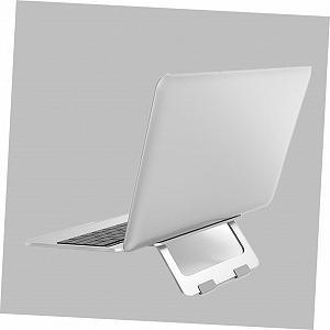 Подставка для ноутбука Veemoon складная из алюминиевого сплава вентилируемая портативная для офиса дома поезда легкая и прочная с нескользящими накладками для надежного удержания synthetic.ua - Фото 1