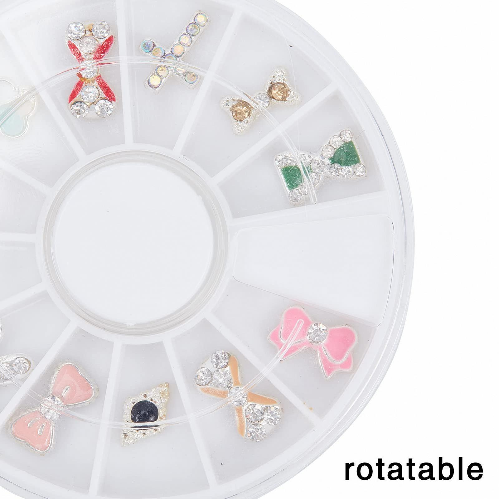 Стразы для ногтей 3D Бантик NICENEEDED, Набор для украшения ногтей стразами в форме креста, Роскошные бриллиантовые украшения для ногтей Бабочка Кролик, фото №6