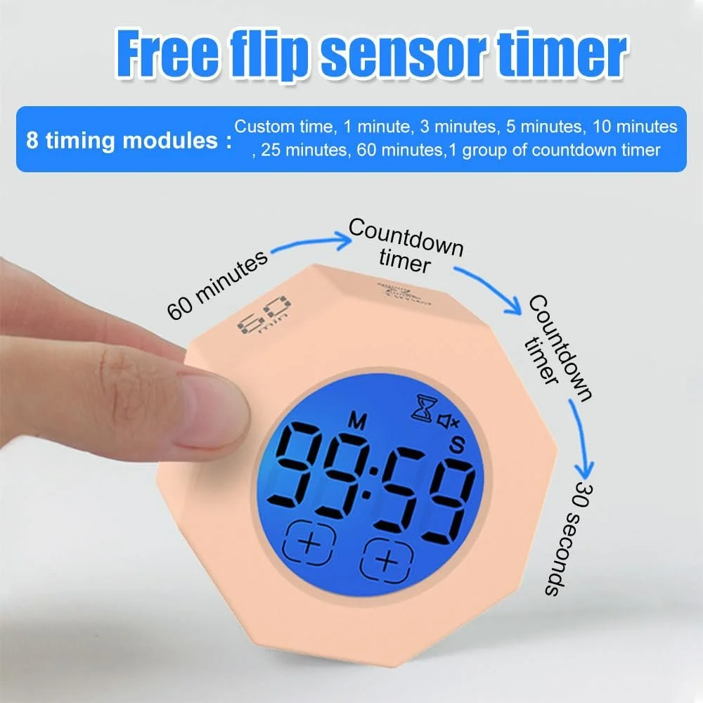Кубический таймер Pomodoro Digital Visual Cube Timer Сенсорный LCD, фото №4 Кубический таймер Pomodoro Digital Visual Cube Timer Сенсорный LCD, фото №4