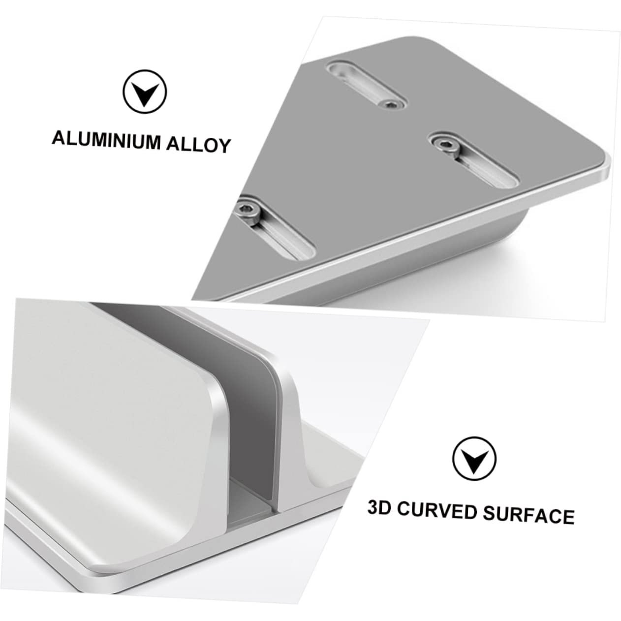 Підставка для ноутбука LALAFINA Регульована з високоякісного матеріалу з вигнутою поверхнею та силіконовим гелевим покриттям, фото №2