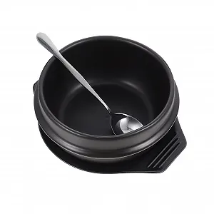 Кастрюля VALICLUD Керамическая для индукционных плит с подставкой и ложкой Антипригарная - Фото 1