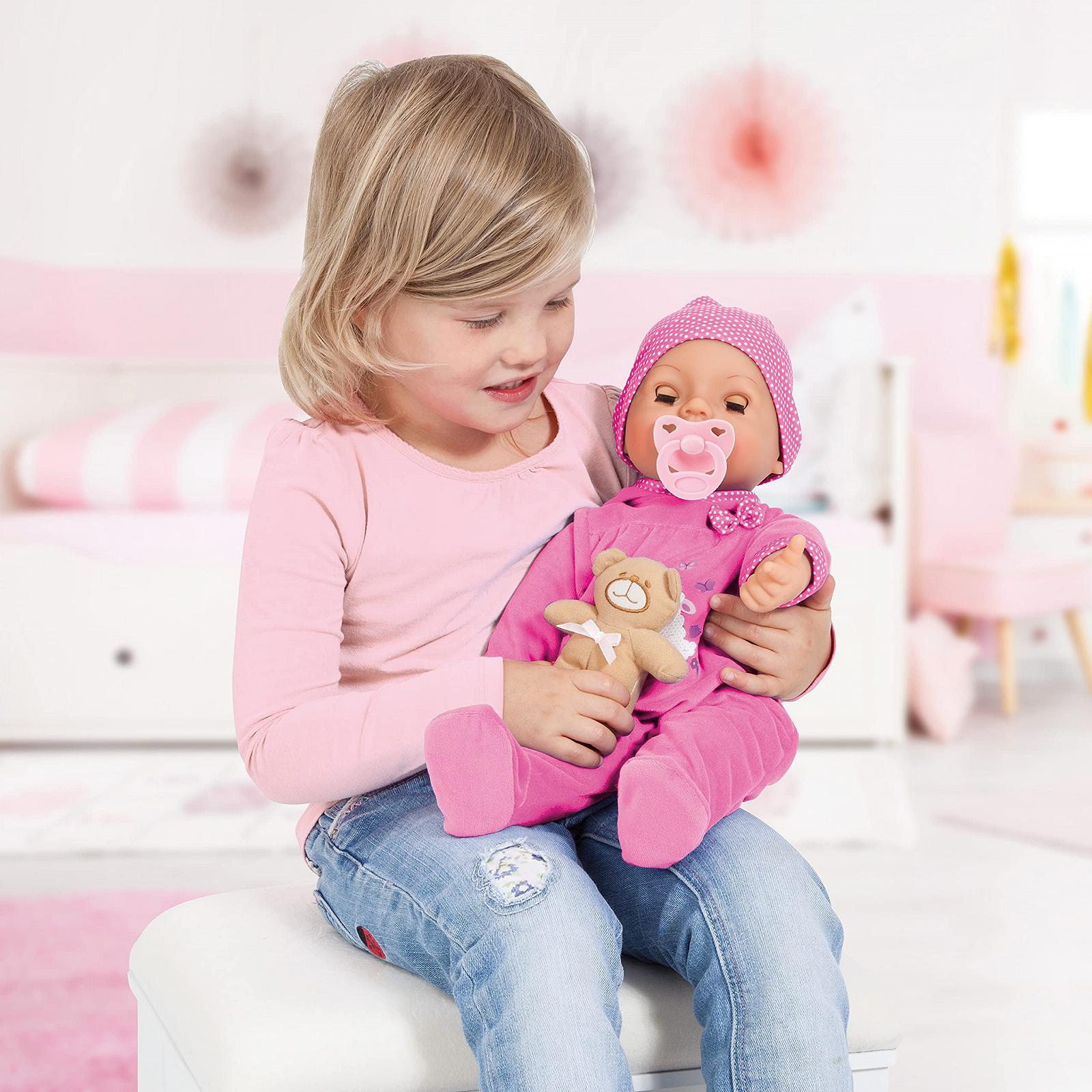 Кукла Bayer Design Piccolina Real Tears Интерактивная Плачет Настоящими Слезами С Аксессуарами Розовая, фото №3