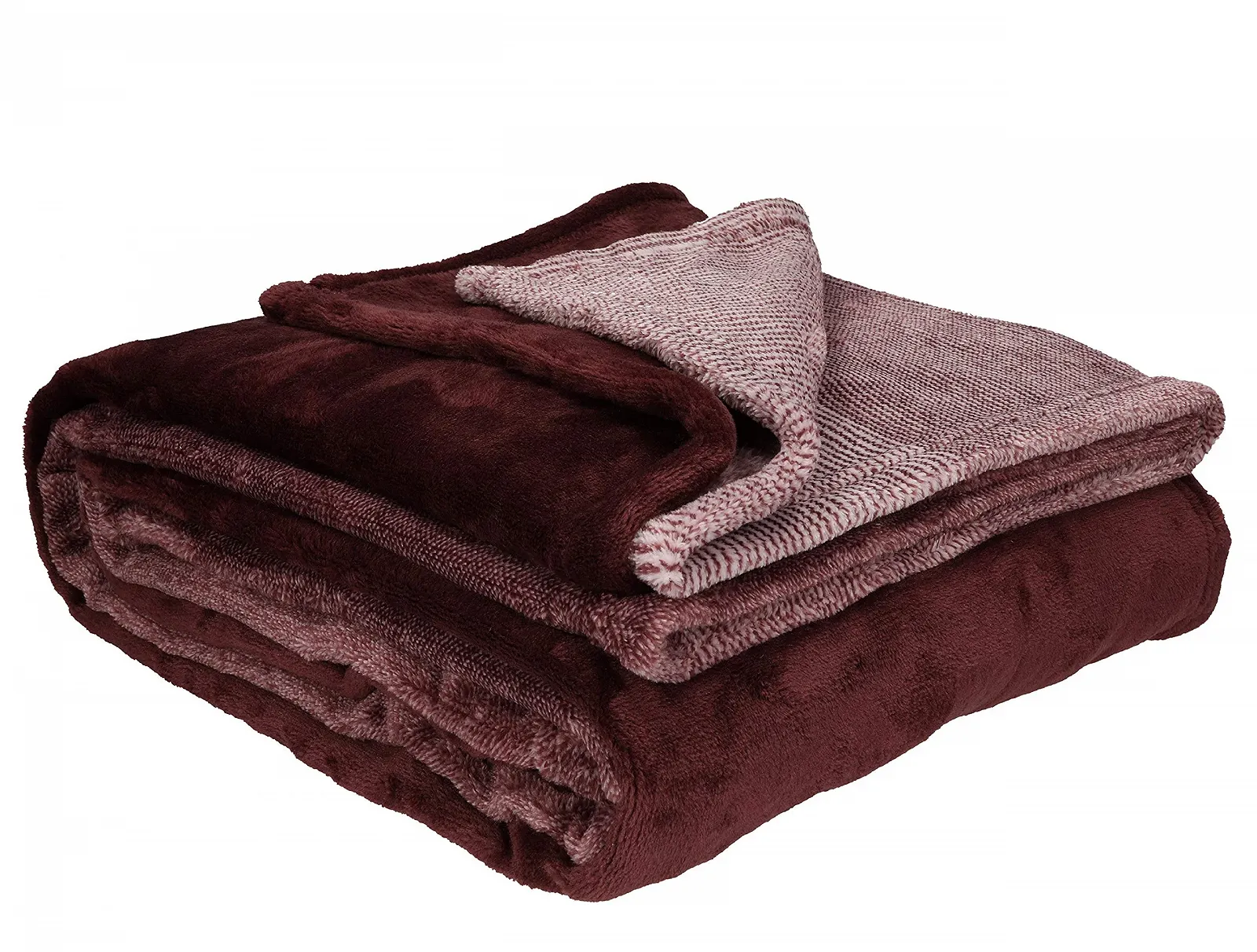 Покривало Betz Luxury Cuddly Blanket Fluffy Sofa Fleece Blanket XXL Тепле покривало для дивану Розмір 140 x 190 см Червоний, фото №1