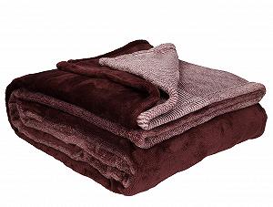 Покривало Betz Luxury Cuddly Blanket Fluffy Sofa Fleece Blanket XXL Тепле покривало для дивану Розмір 140 x 190 см Червоний - Фото 1