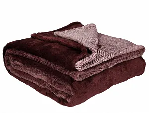 Покривало Betz Luxury Cuddly Blanket Fluffy Sofa Fleece Blanket XXL Тепле покривало для дивану Розмір 140 x 190 см Червоний - Фото 1