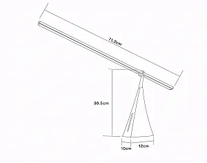 Светодиодная настольная лампа Trango LD395 13W 4000K USB Black synthetic.ua - Фото 1