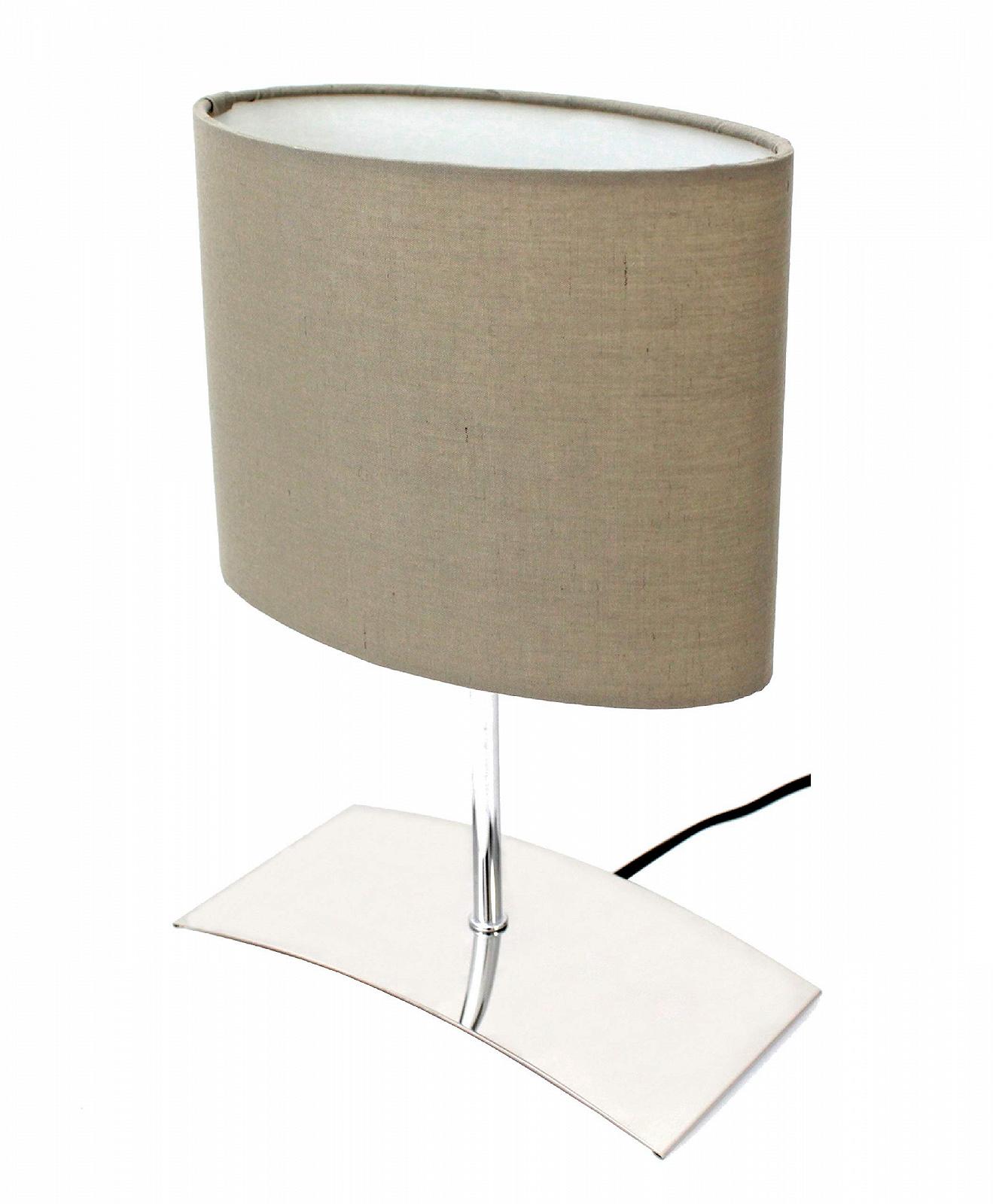 Настільна лампа Trango Brownnie 2018-04B з тканинним абажуром коричнева 200х100х300 мм E14, фото №1