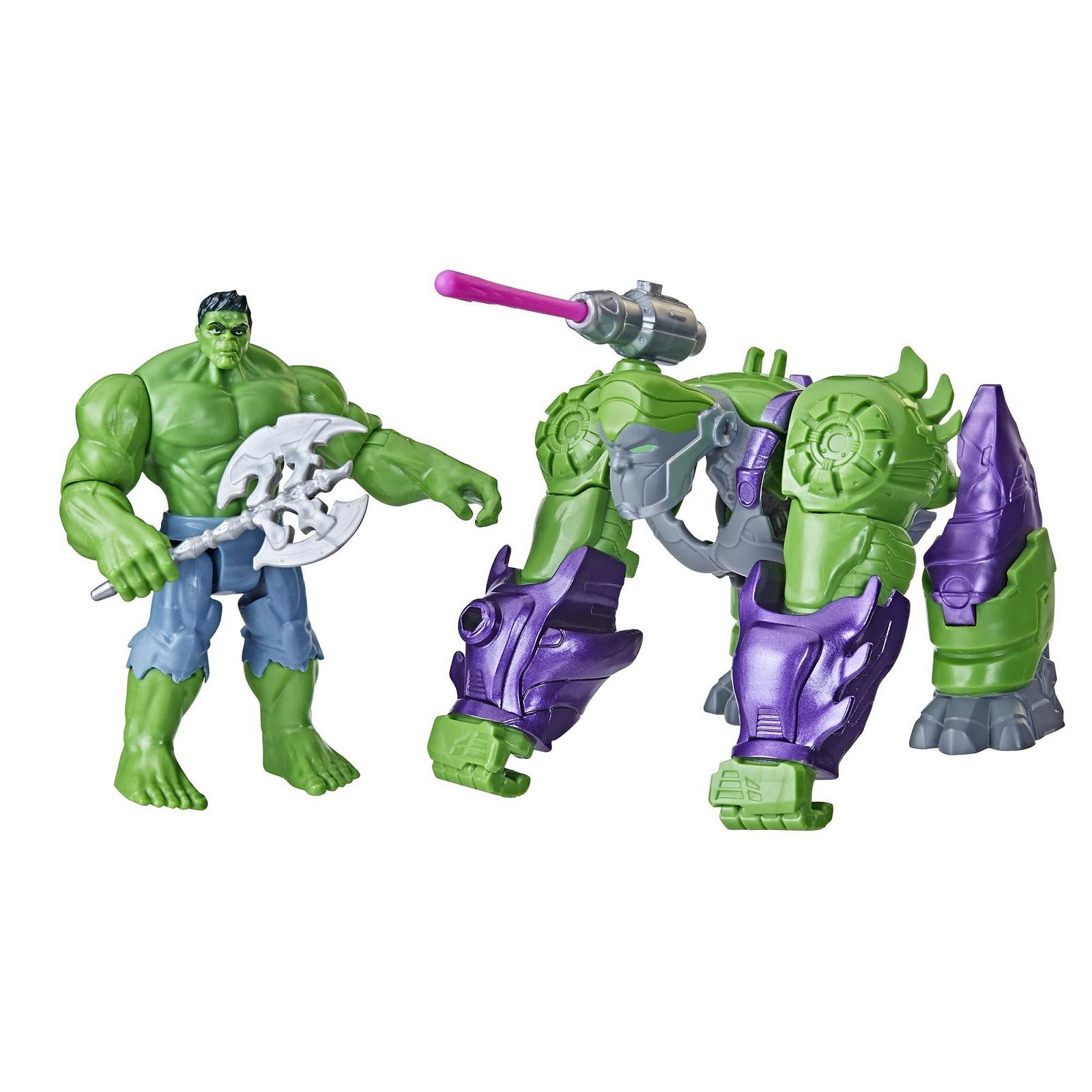 Фігурка Hulk Marvel Mech Strike Mechasaurs з Гамма-Дробильником Мехазавром 4,5 дюйма, фото №1