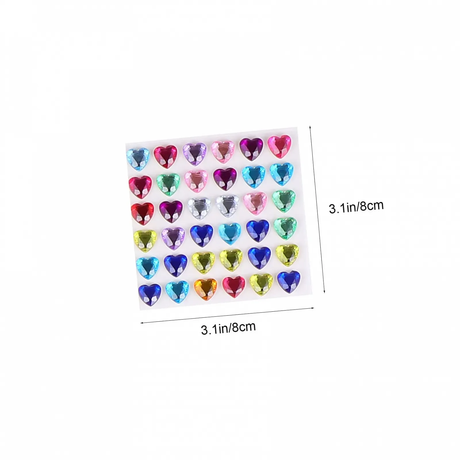Наклейки-кристаллы Lurrose 22 листа, набор наклеек для ногтей, наклейки для лица, наклейки со стразами, сделай сам наклейки с драгоценными камнями, набор акриловых аппликаций для детей, фото №9